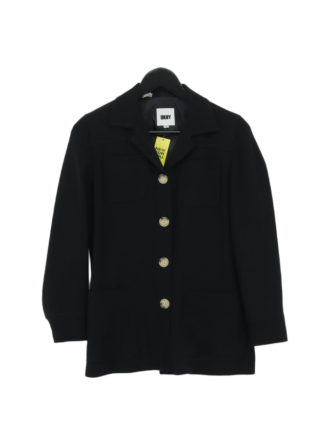 DKNY Women's Blazer UK 6 Black Polyester with Other