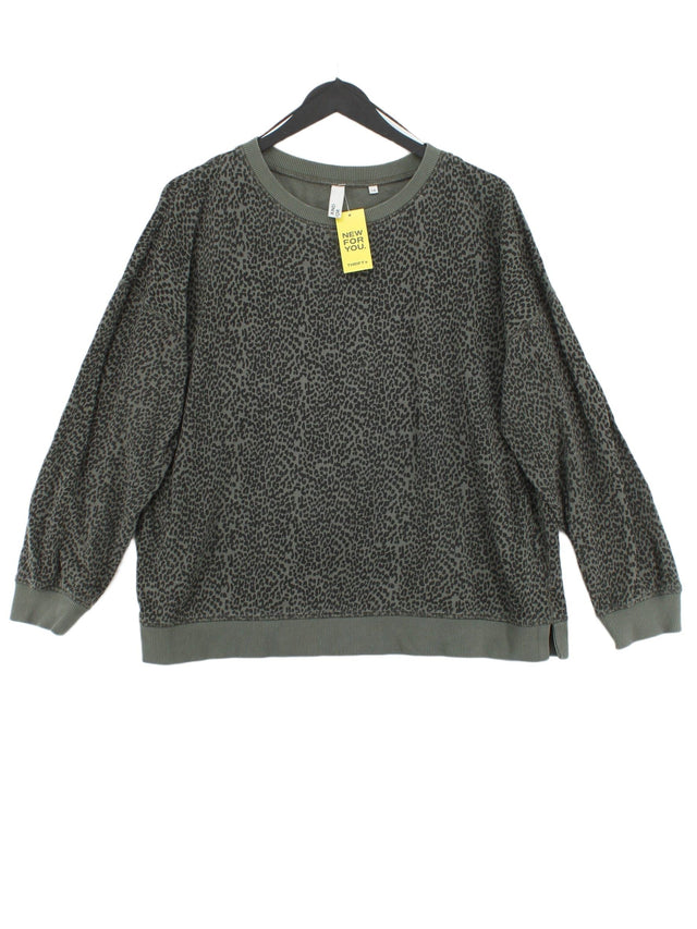 And/or Women's Jumper UK 14 Green 100% Cotton