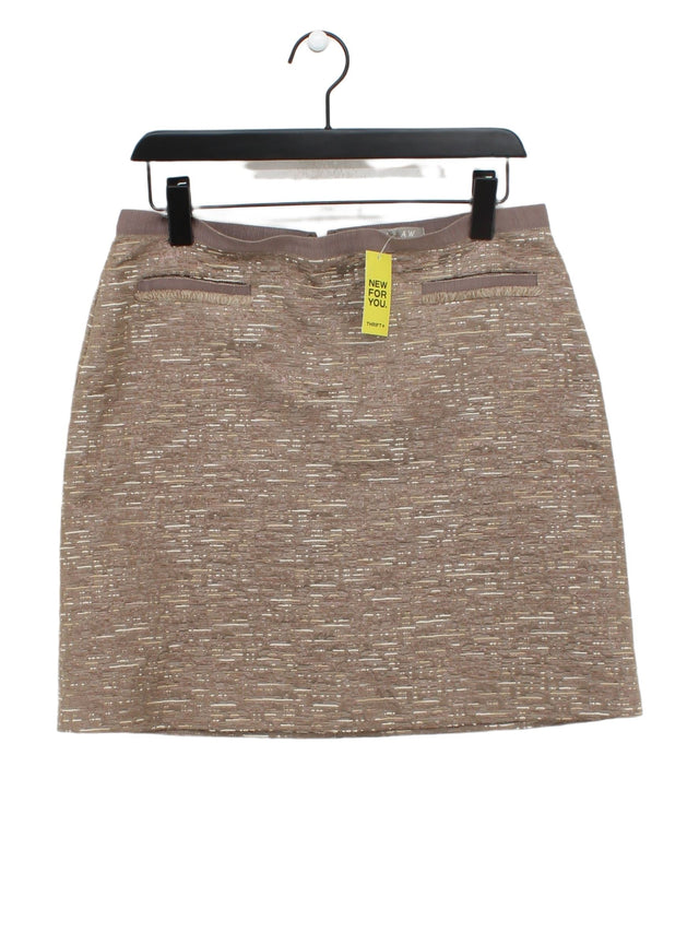 Jigsaw Women's Mini Skirt UK 12 Brown 100% Other