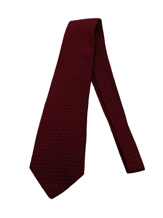New & Lingwood Men's Tie Red 100% Silk