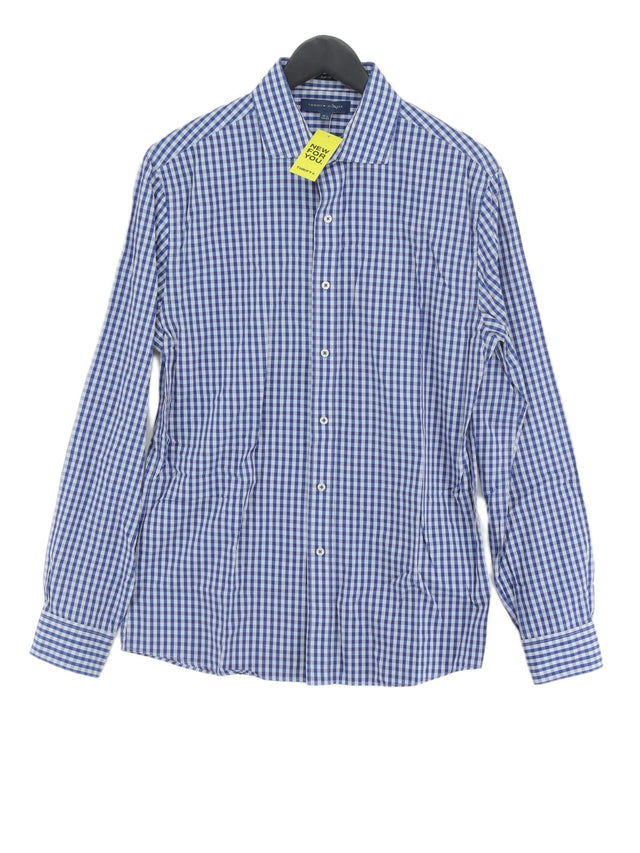 Tommy Hilfiger Men's Shirt Chest: 34 in Blue 100% Viscose