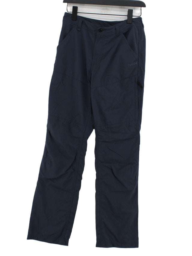 Tog24 Women's Trousers W 30 in Blue 100% Polyamide
