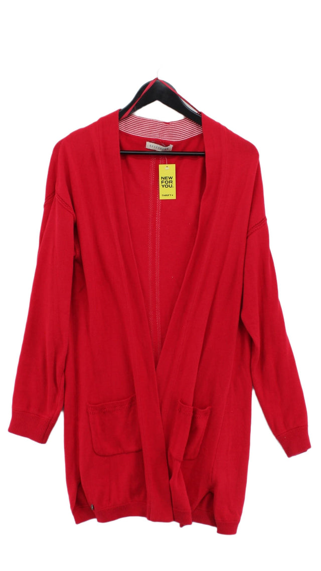 Brakeburn Women's Cardigan UK 14 Red 100% Cotton