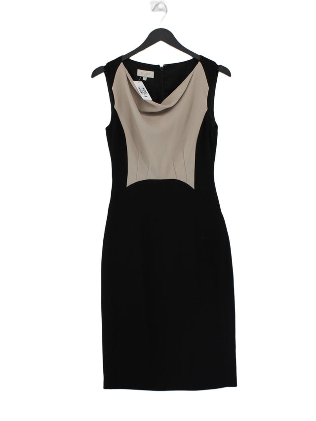 Hobbs Women's Midi Dress UK 8 Black 100% Polyester