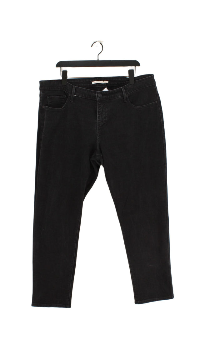 Levi’s Women's Jeans W 20 in Black Cotton with Elastane, Polyester, Viscose