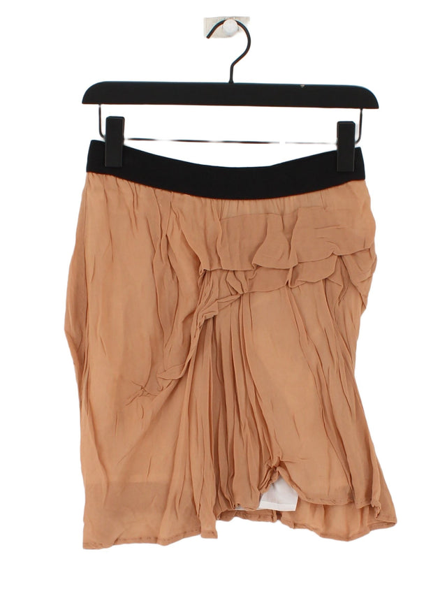 See By Chloé Women's Midi Skirt UK 8 Tan 100% Viscose
