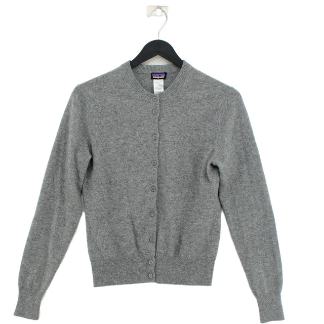 Patagonia Women's Cardigan S Grey 100% Cashmere