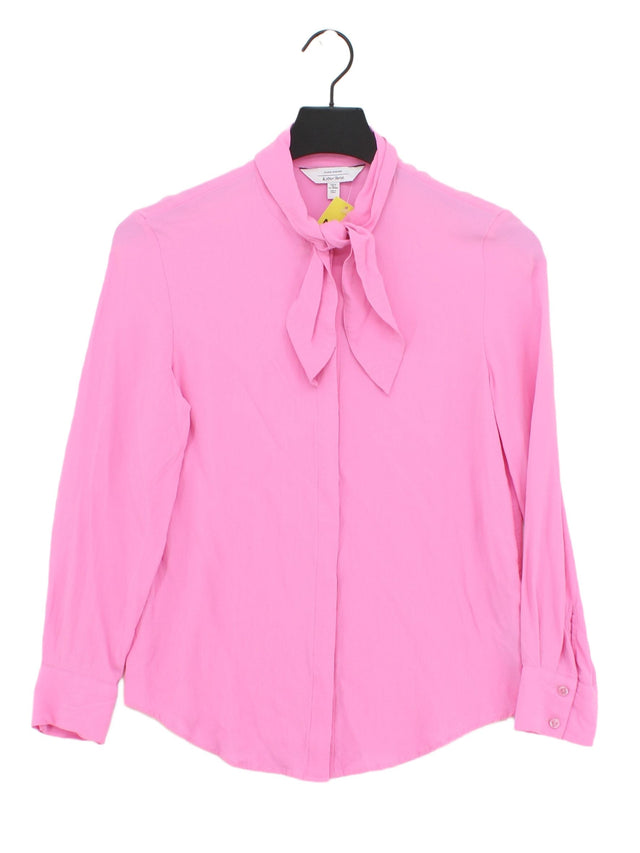 & Other Stories Women's Blouse UK 6 Pink 100% Viscose