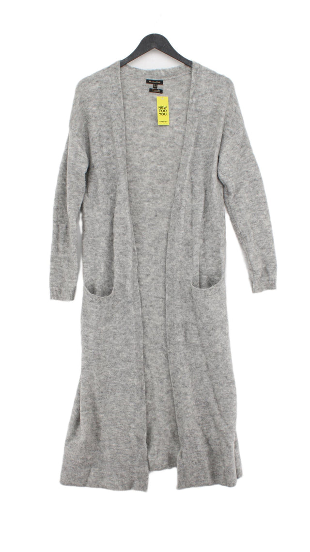 Massimo Dutti Women's Cardigan UK 8 Grey Other with Elastane, Nylon
