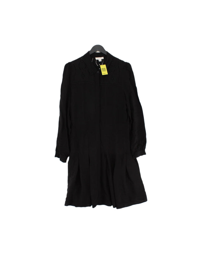Monsoon Women's Midi Dress UK 12 Black 100% Viscose