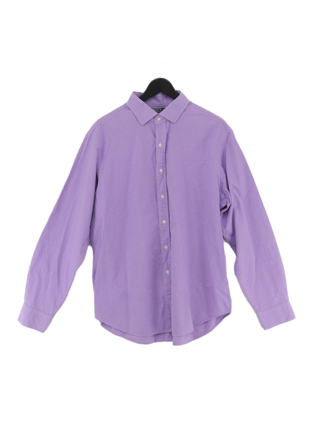 Ralph Lauren Men's Shirt Chest: 36 in Purple 100% Cotton