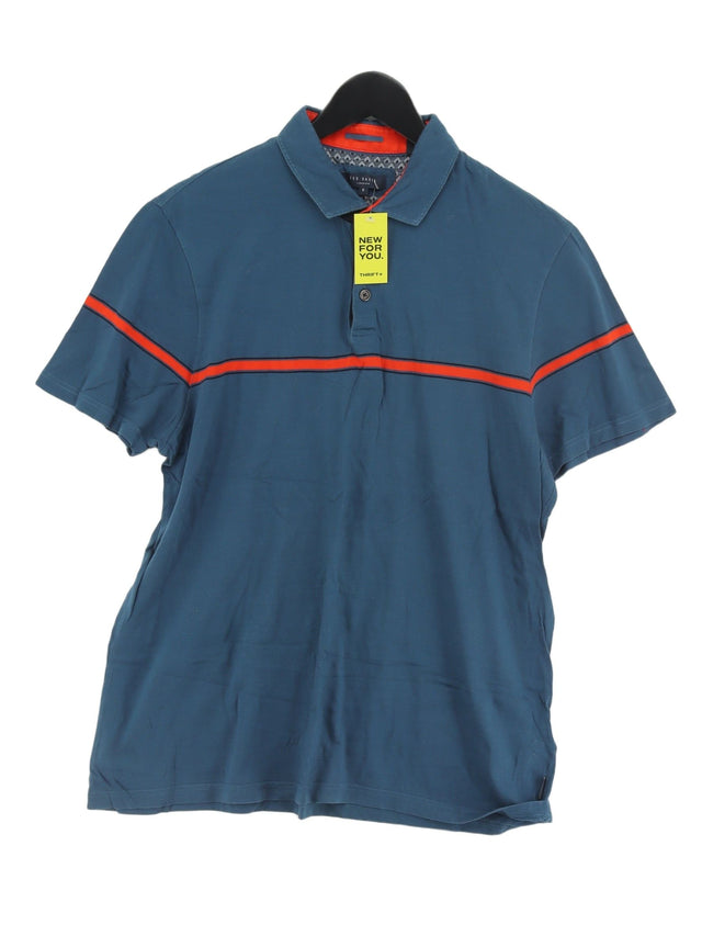 Ted Baker Men's Polo Chest: 42 in Blue 100% Cotton