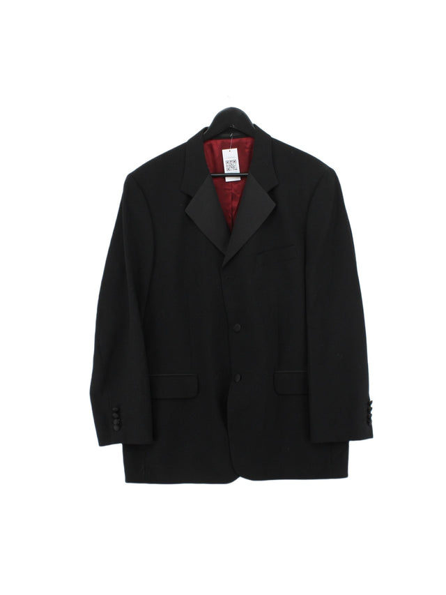 Fellini Men's Blazer Chest: 42 in Black 100% Other