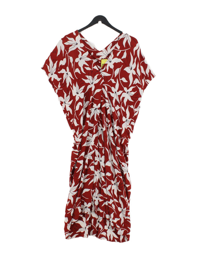 Arket Women's Maxi Dress UK 6 Red 100% Viscose