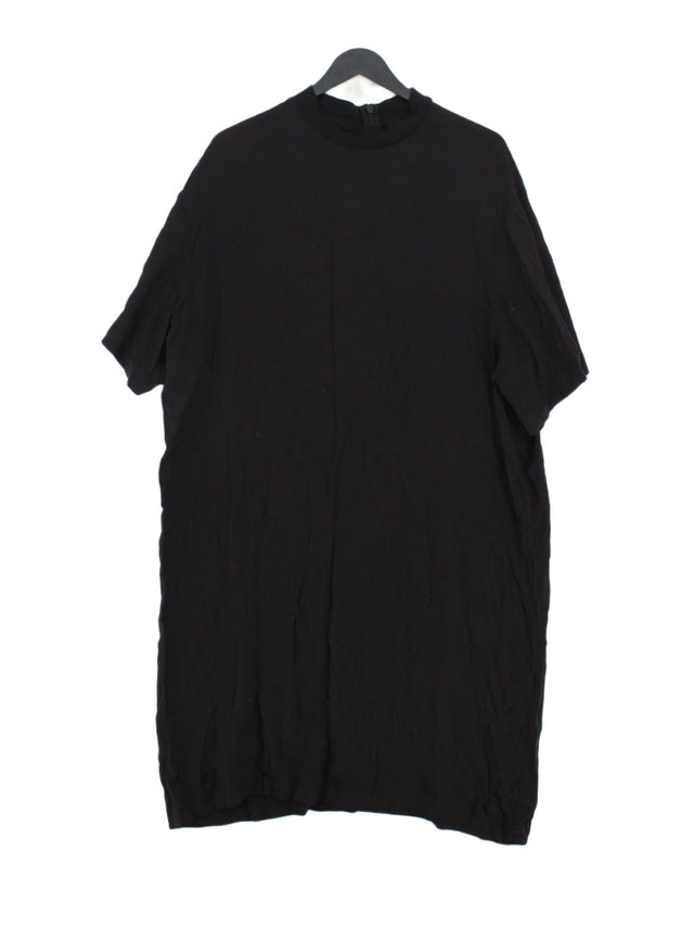 Weekday Women's Midi Dress XS Black 100% Viscose