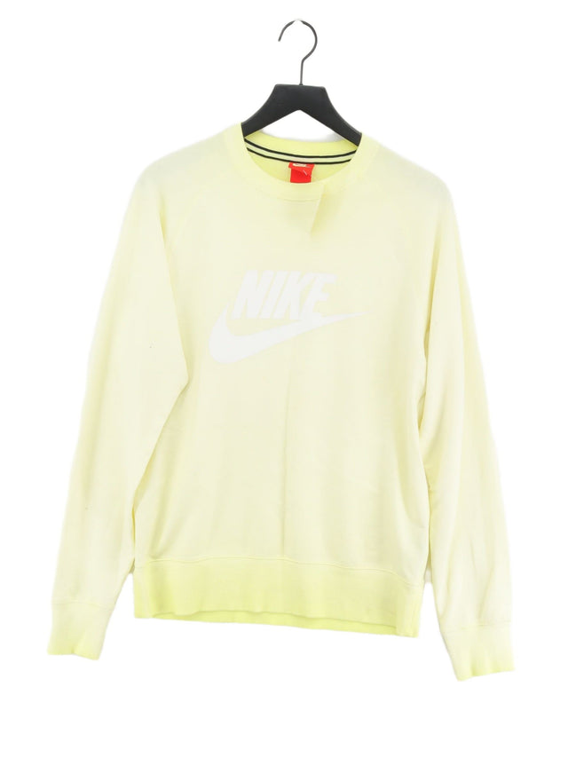 Nike Men's Jumper M Yellow 100% Cotton