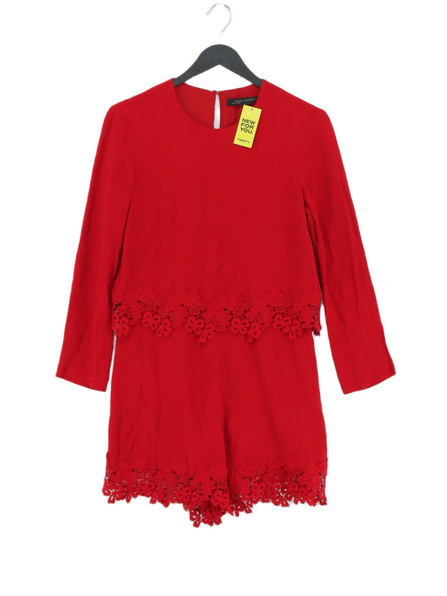 Zara Women's Midi Dress S Red 100% Other