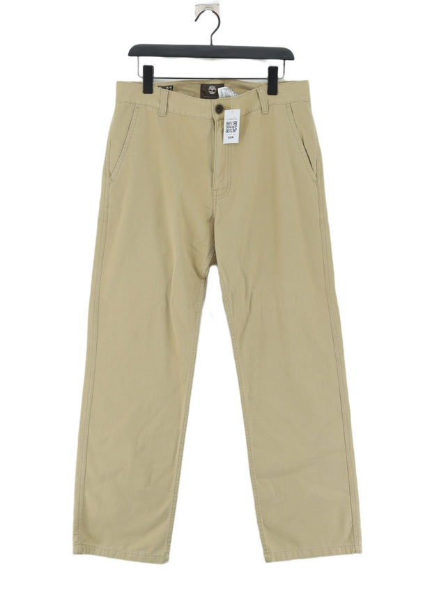 Timberland Men's Trousers W 32 in Tan 100% Cotton