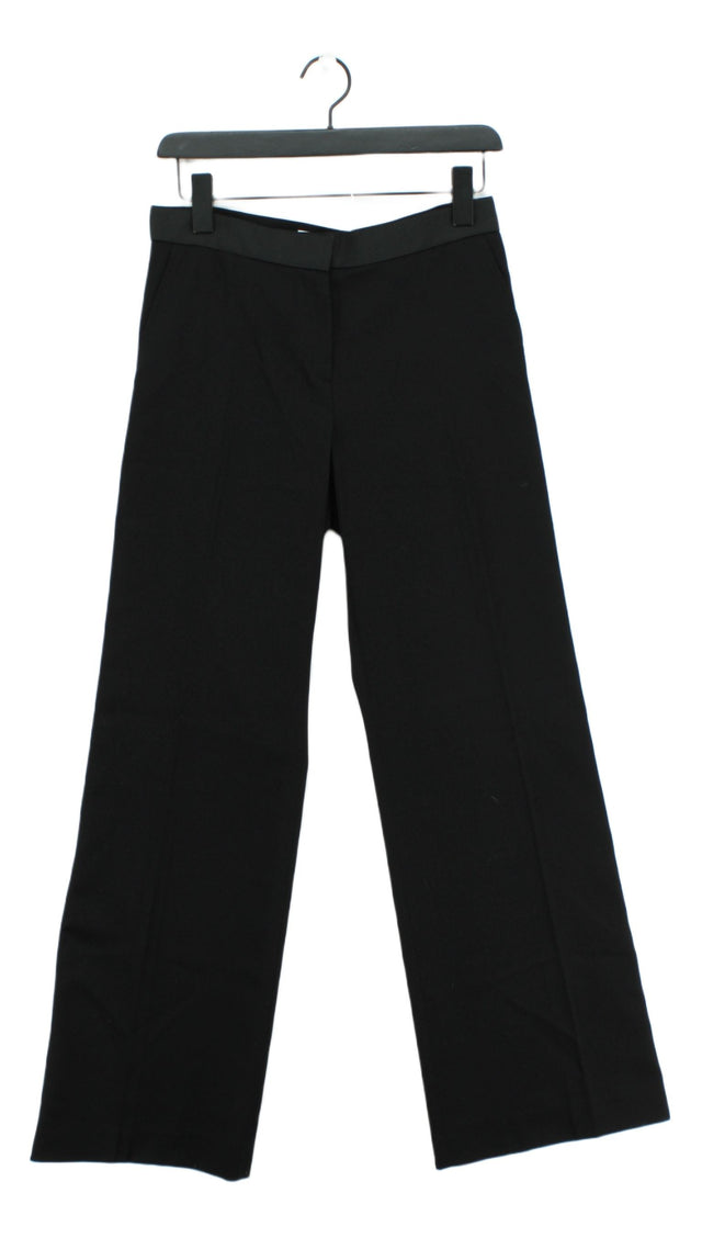Nicole Farhi Women's Suit Trousers UK 10 Black Wool with Linen, Other, Viscose