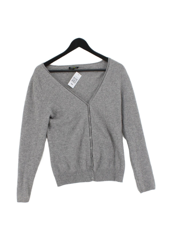 Cash CA Women's Cardigan M Grey 100% Cashmere