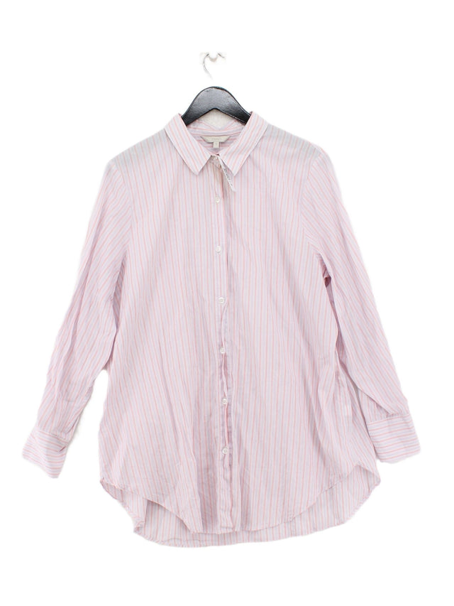 Next Women's Shirt UK 18 Pink 100% Cotton