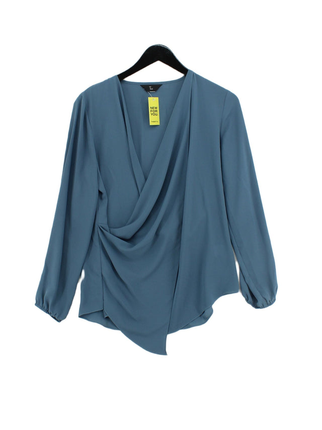 Tia Women's Blouse UK 12 Blue 100% Polyester
