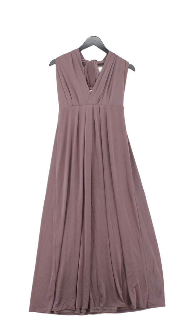 Monsoon Women's Maxi Dress UK 10 Purple Polyester with Elastane