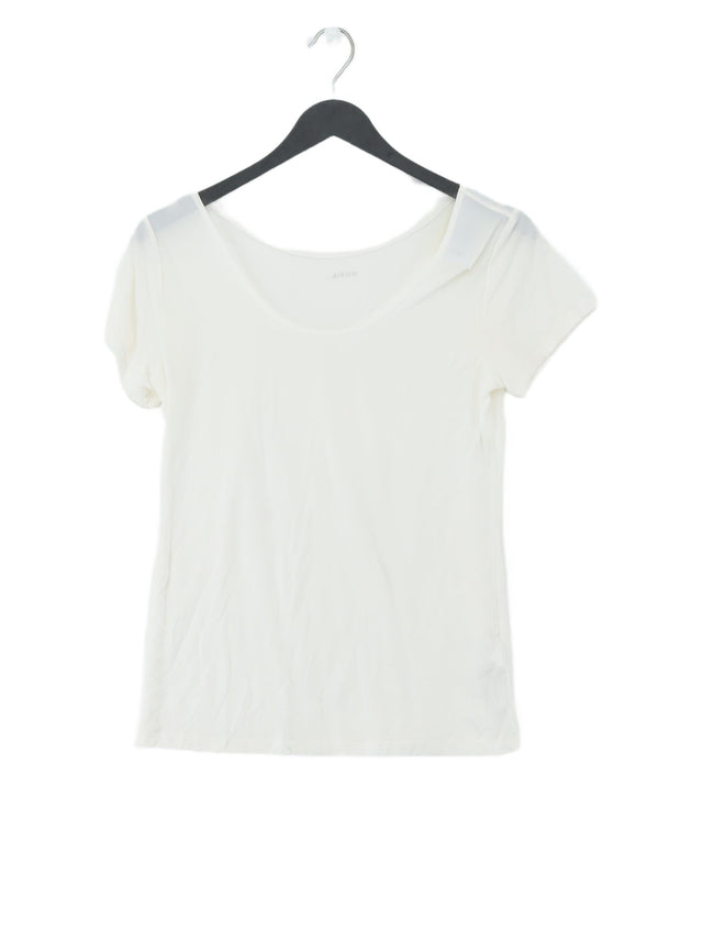 Uniqlo Women's Top L White Polyamide with Elastane, Other