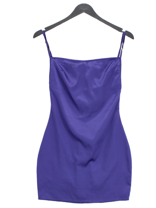 Oh Polly Women's Mini Dress UK 8 Purple Spandex with Polyester