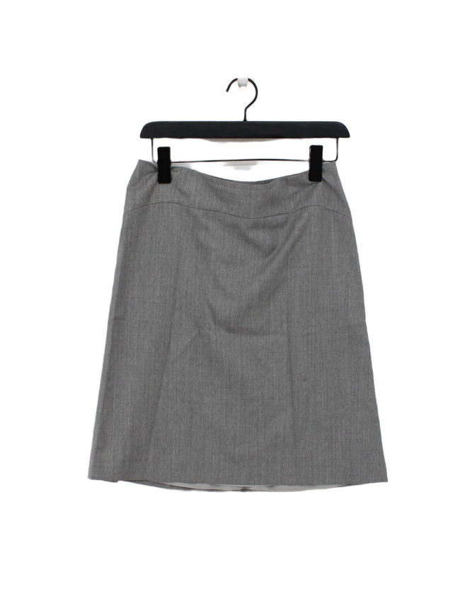 Joseph Women's Midi Skirt UK 10 Grey 100% Wool