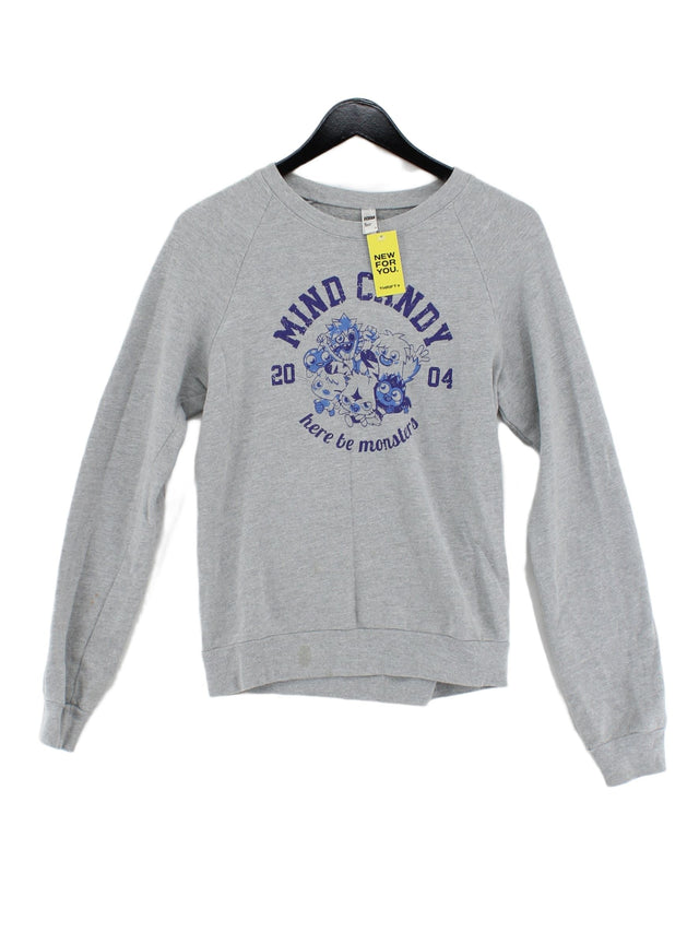 American Apparel Women's Jumper S Grey Cotton with Polyester