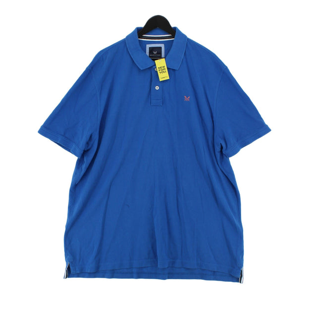 Crew Clothing Men's Polo XXXL Blue 100% Cotton