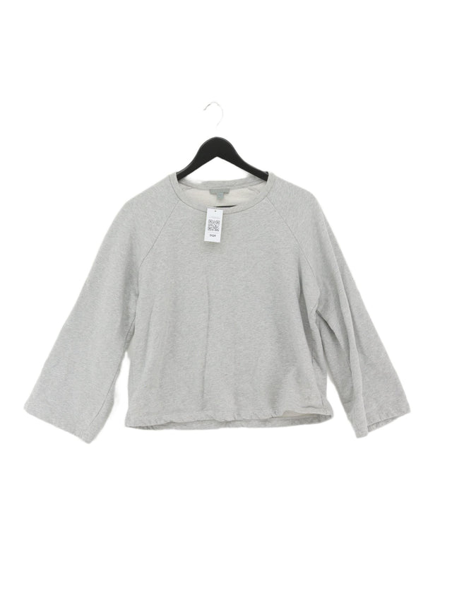 COS Women's Jumper M Grey 100% Cotton