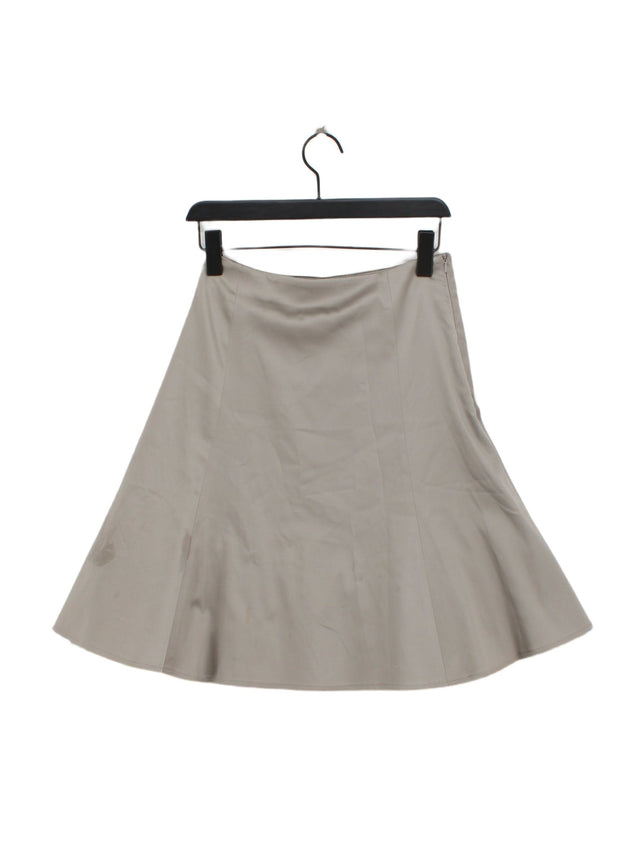 Warehouse Women's Midi Skirt UK 8 Silver Other with Elastane, Polyamide, Viscose