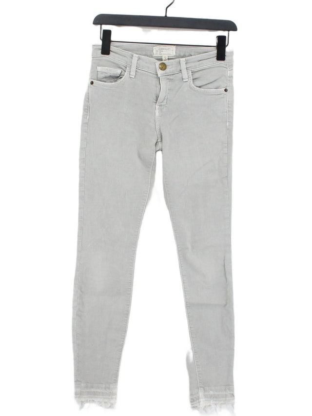 Current/Elliott Women's Jeans W 25 in Grey Cotton with Elastane, Polyester