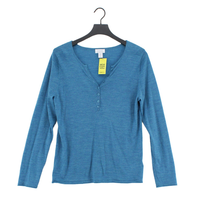 Kenar Women's Cardigan XL Blue 100% Wool
