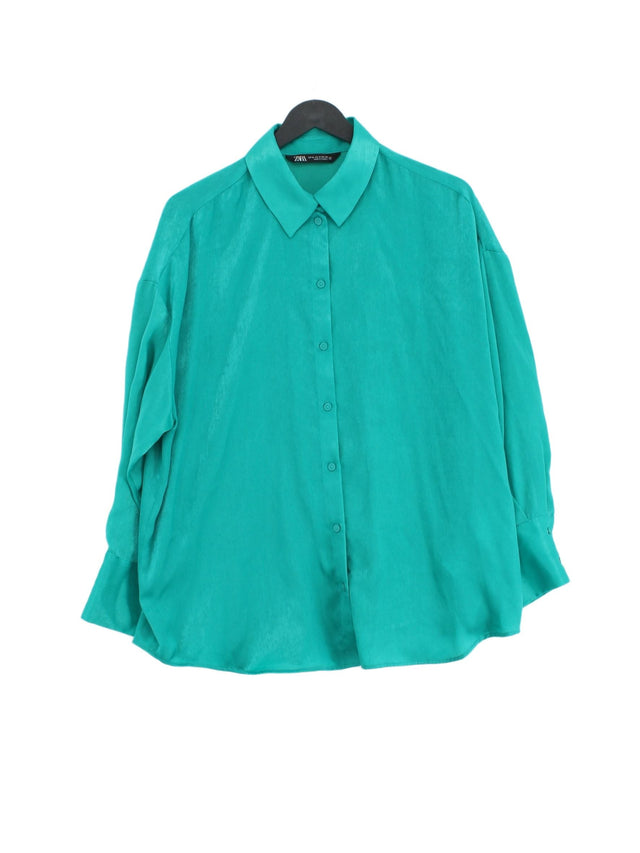 Zara Women's Shirt M Green 100% Polyester