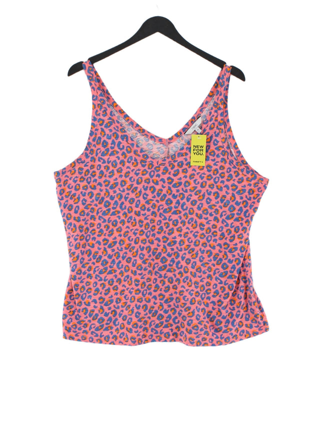 Next Women's T-Shirt UK 18 Pink 100% Cotton