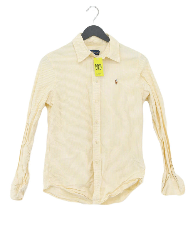 Ralph Lauren Women's Shirt S Yellow 100% Linen