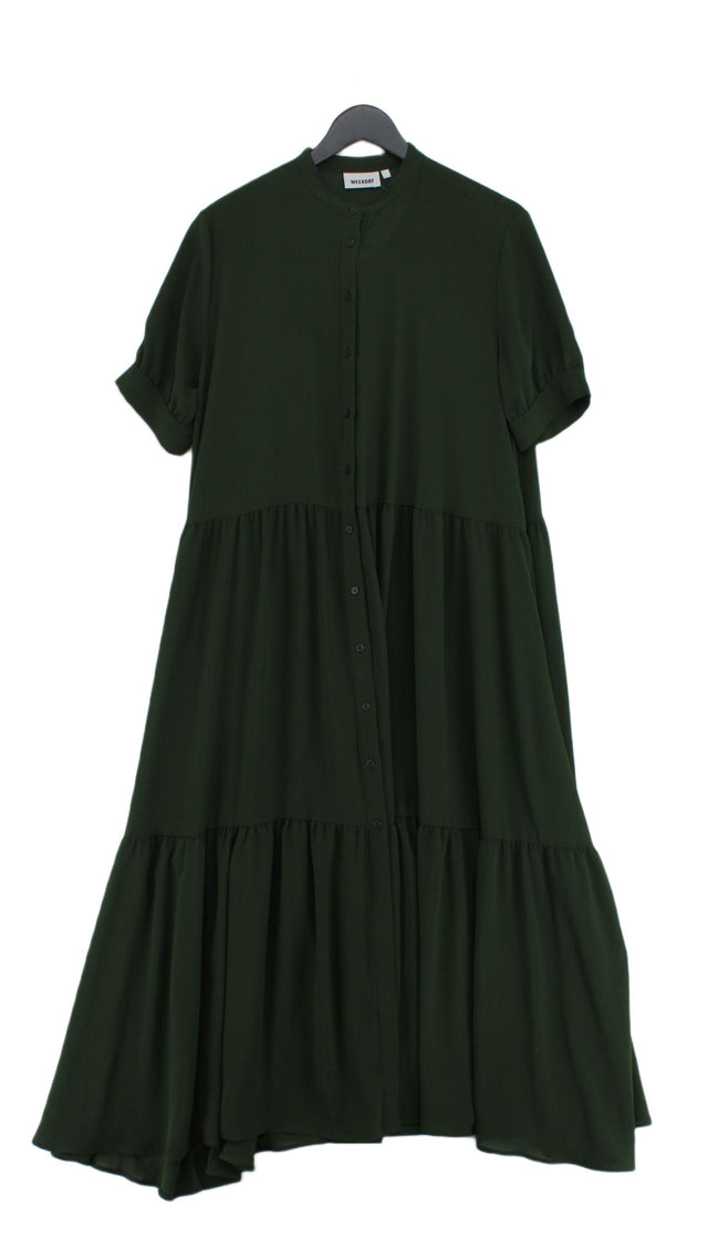 Weekday Women's Maxi Dress S Green 100% Polyester