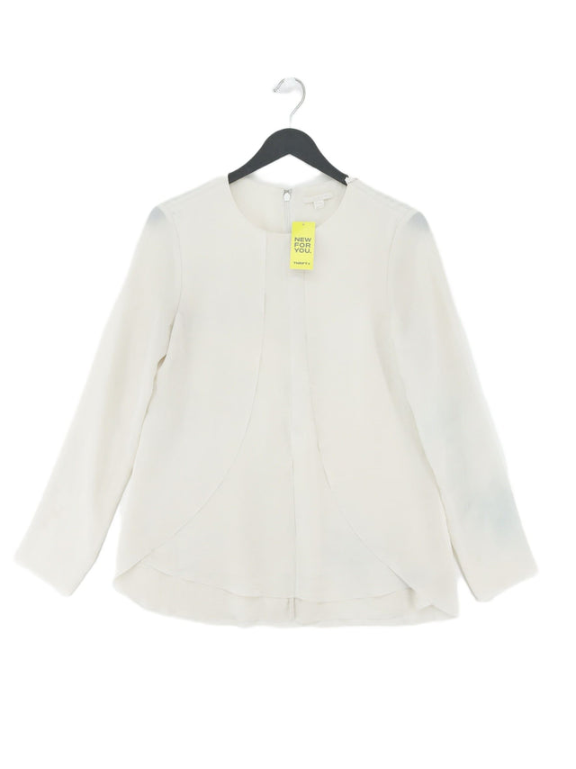 COS Women's Blouse UK 6 White 100% Polyester