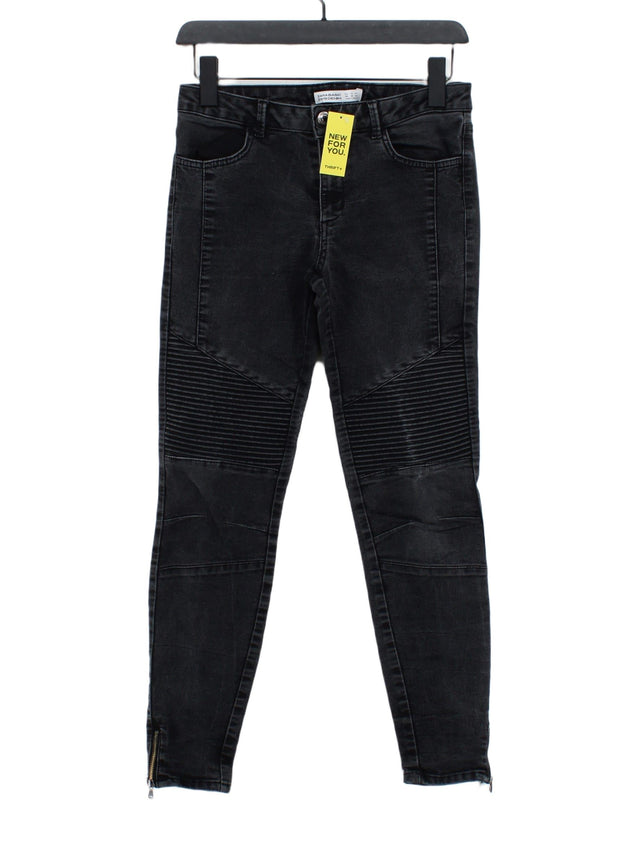 Zara Women's Jeans UK 10 Black 100% Other