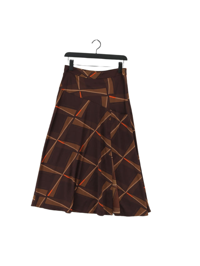 Banana Republic Women's Maxi Skirt UK 8 Brown 100% Polyester