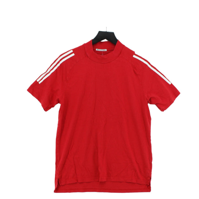 Adidas Women's T-Shirt L Red 100% Cotton