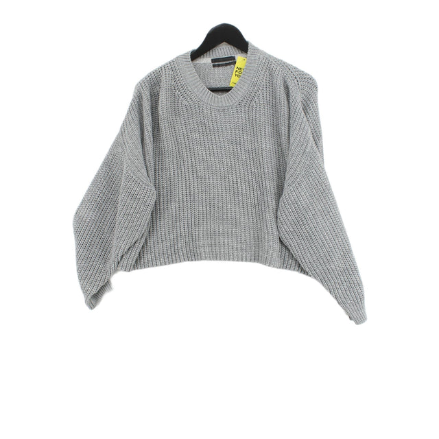 Urban Outfitters Women's Jumper S Grey Acrylic with Cotton