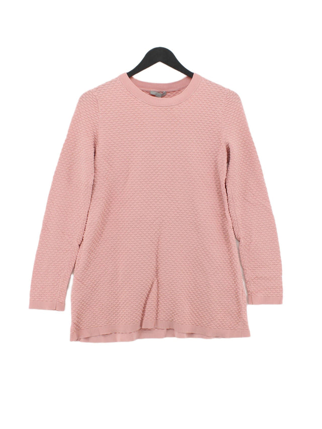 COS Women's Jumper XS Pink 100% Cotton