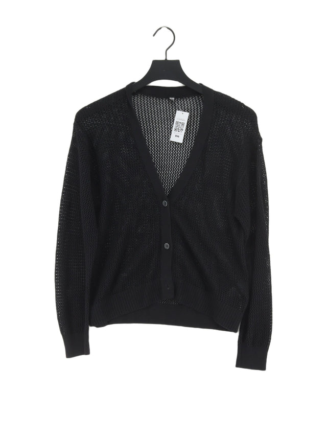 Uniqlo Women's Cardigan S Black Cotton with Other
