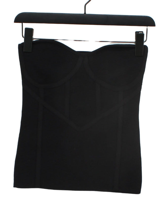 Zara Women's Top S Black Nylon with Viscose