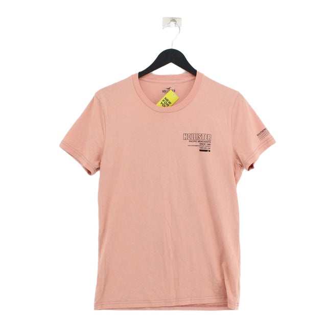 Hollister Men's T-Shirt XS Pink 100% Cotton