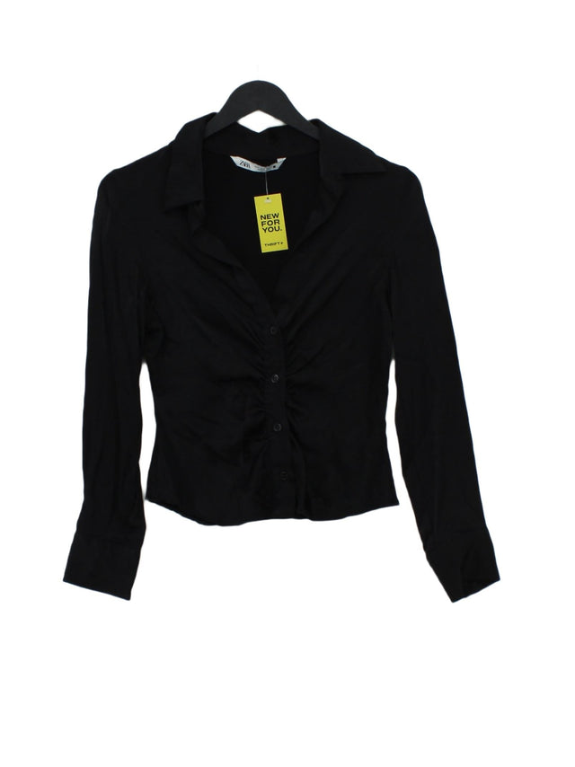 Zara Women's Blouse S Black 100% Other